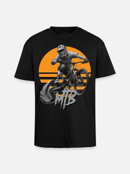 Vélo VTT - T-shirt unisexe oversize épais - noir