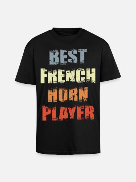 Bester Waldhornist - Oversized Heavyweight Unisex T-Shirt - Schwarz