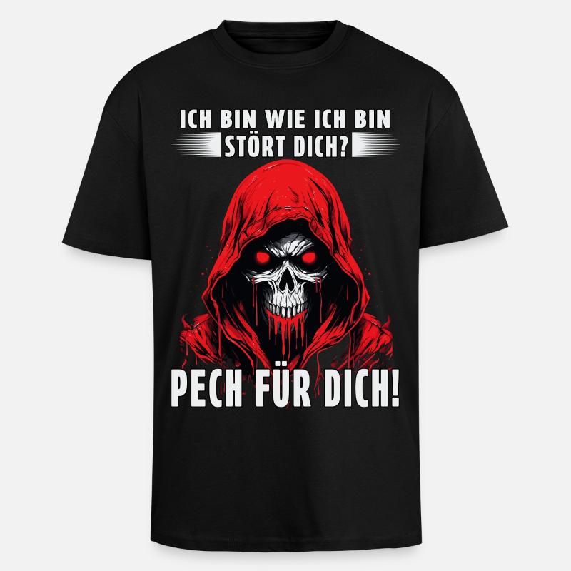 Je suis comme je suis - Ça te dérange ? - T-shirt unisexe oversize épais - noir