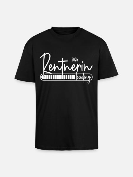 Rentnerin 2026 Loading - Oversized Heavyweight Unisex T-Shirt - Schwarz