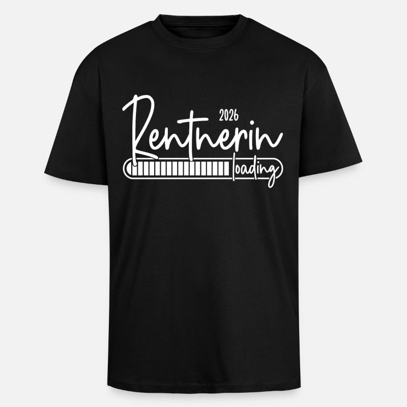Rentnerin 2026 Loading - Oversized Heavyweight Unisex T-Shirt - Schwarz