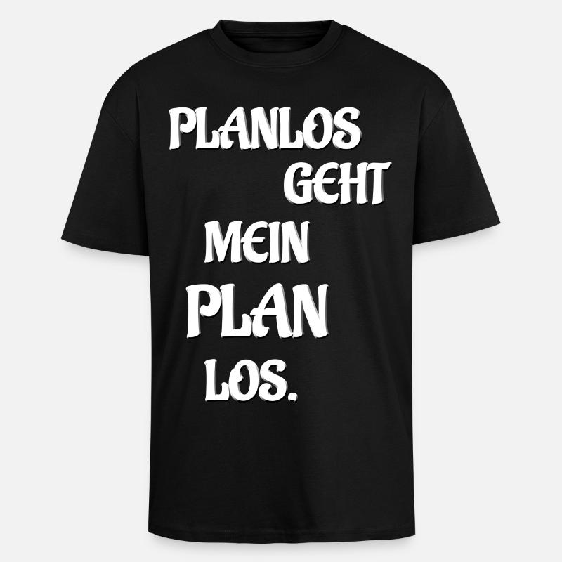 PLANLOS VA MON PLAN LOS - T-shirt unisexe oversize épais - noir