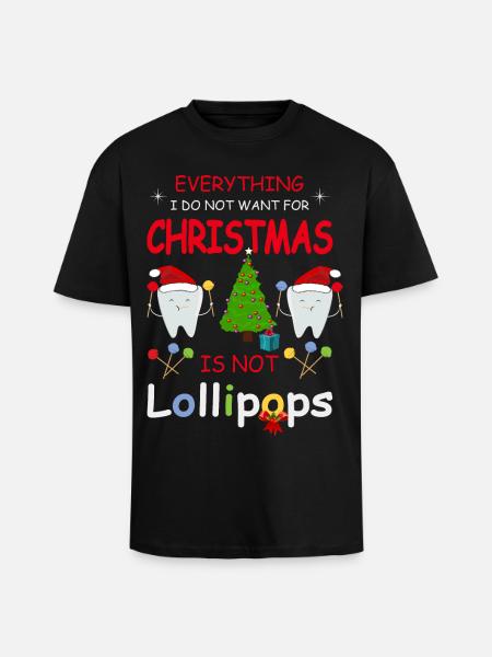 Teeth and sweets - Unisex Oversized Heavyweight T-shirt - black