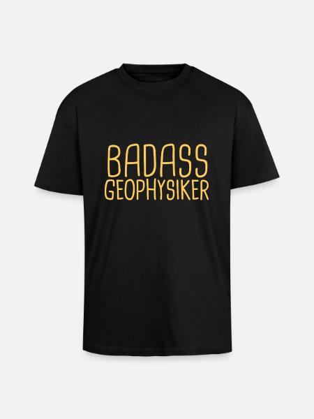 Geophysicist Badass Geophysics - Unisex Oversized Heavyweight T-shirt - black