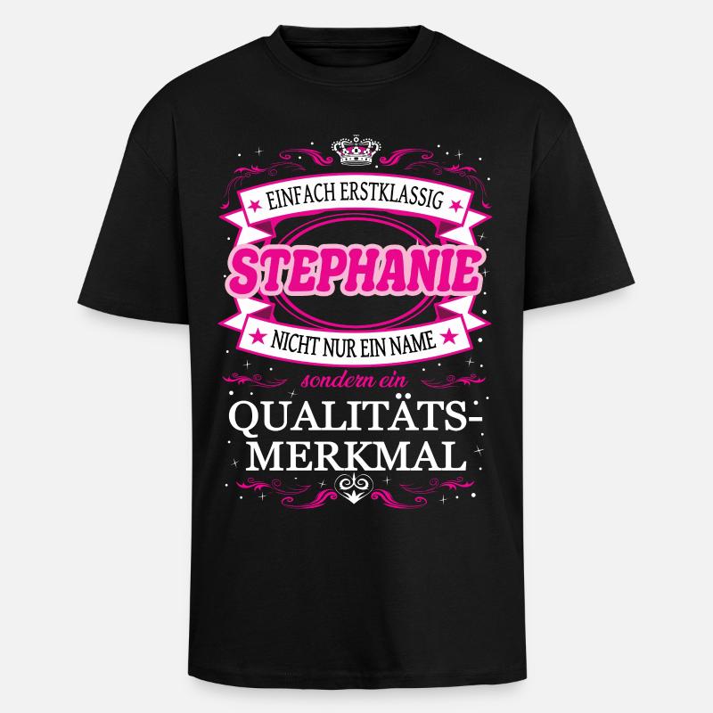 Quality feature Stephanie simply first-class - Unisex Oversized Heavyweight T-shirt - black