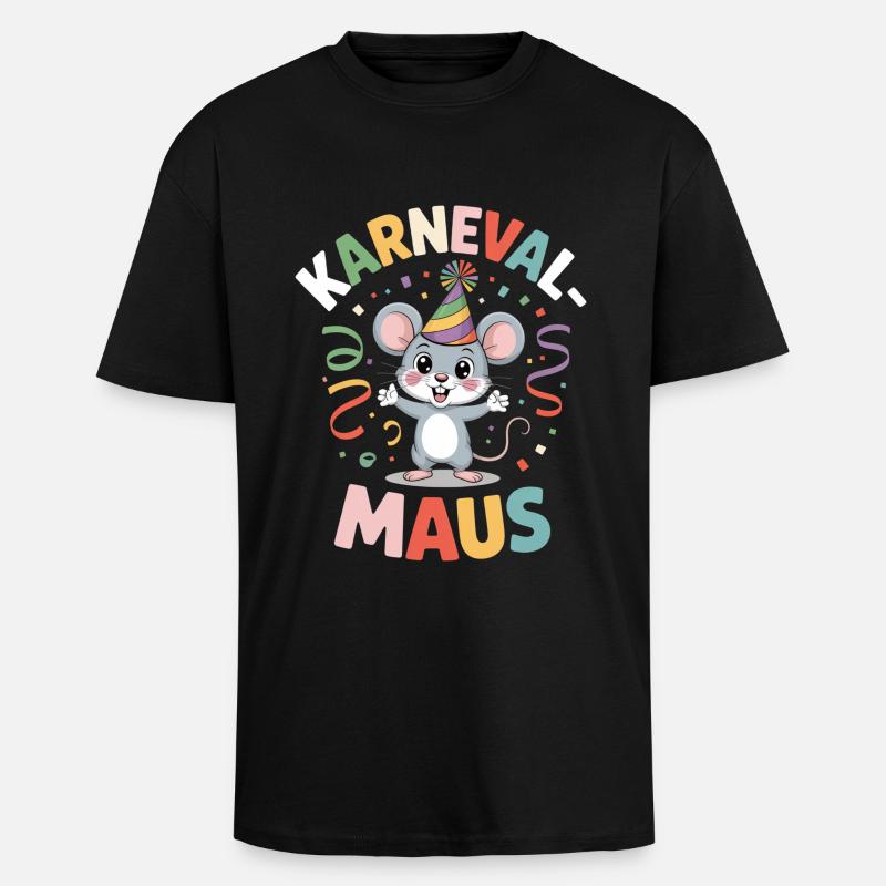 Carnival Mouse Cologne Carnival Mouse - Unisex Oversized Heavyweight T-shirt - black