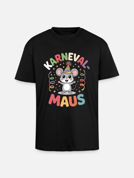 Carnival Mouse Cologne Carnival Mouse - Unisex Oversized Heavyweight T-shirt - black