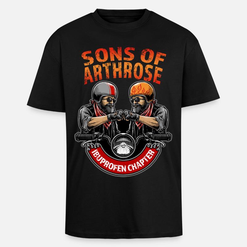 Fils d’Arthrosis - T-shirt unisexe oversize épais - noir