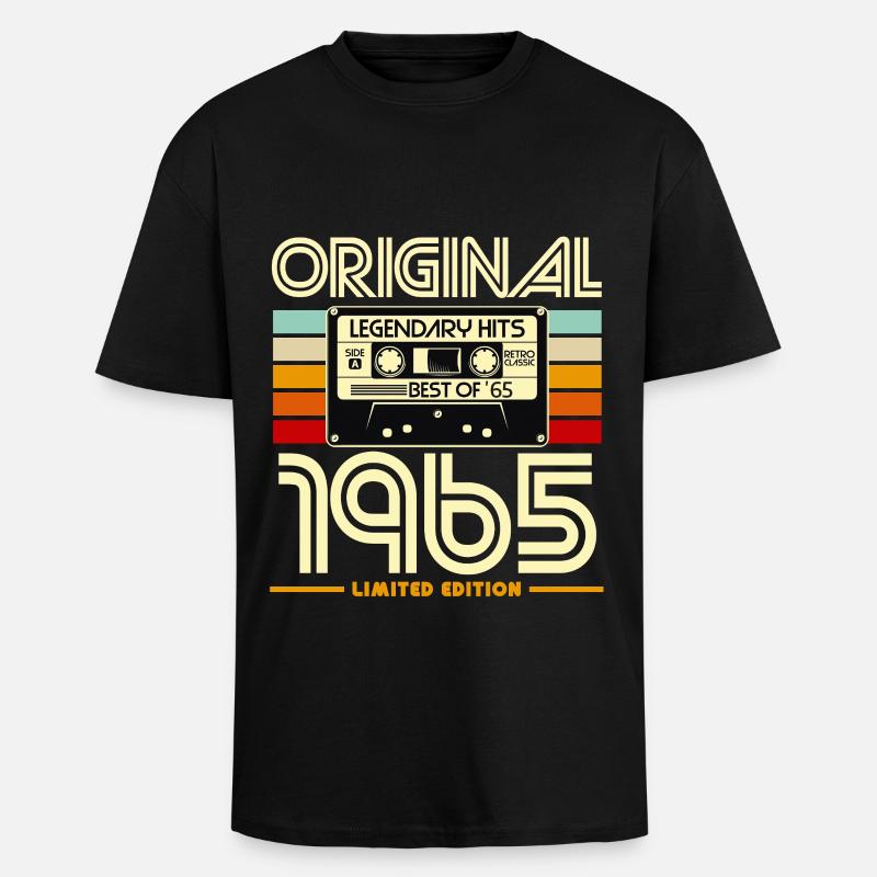 Originale limitierte Edition von 1965 - Oversized Heavyweight Unisex T-Shirt - Schwarz