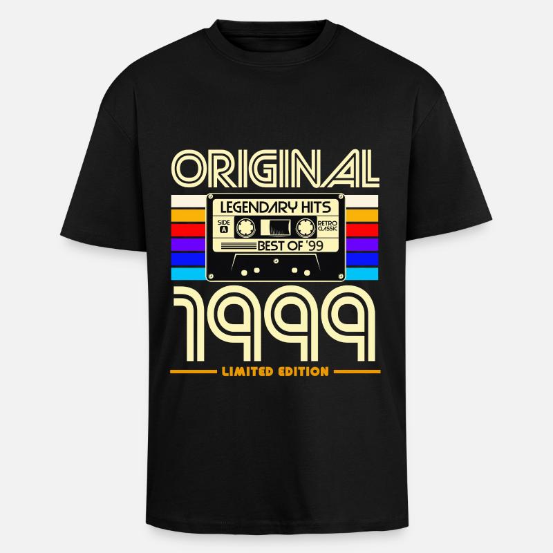 Original 1999 édition limitée - T-shirt unisexe oversize épais - noir