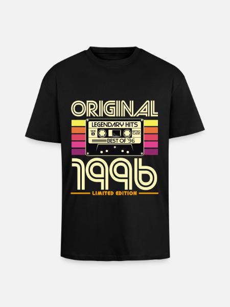 Original 1996 Limited Edition - Unisex Oversized Heavyweight T-shirt - black