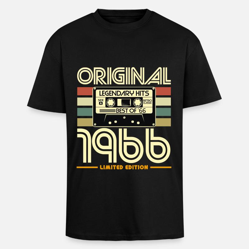 Cassette 1966 Edition Limitee - T-shirt unisexe oversize épais - noir