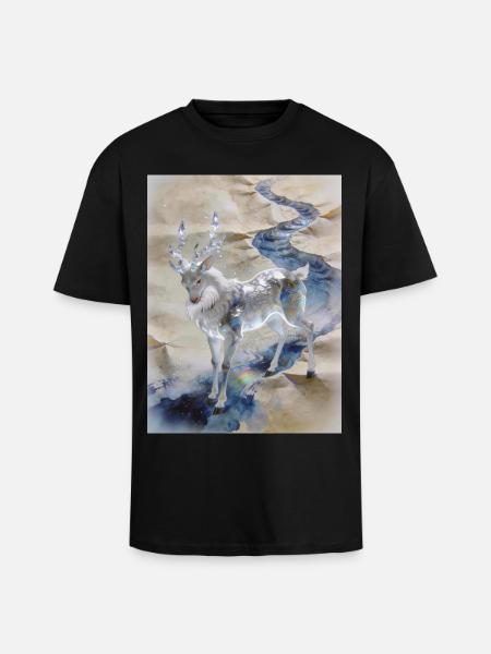 The Original Ocean: Fuzhu – Absolute - Unisex Oversized Heavyweight T-shirt - black