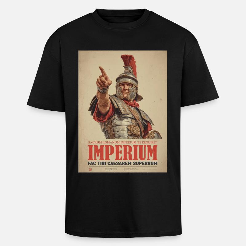 Römisches Imperium - Oversized Heavyweight Unisex T-Shirt - Schwarz