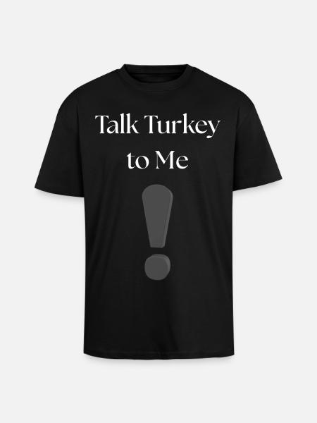 Parle-moi - T-shirt unisexe oversize épais - noir