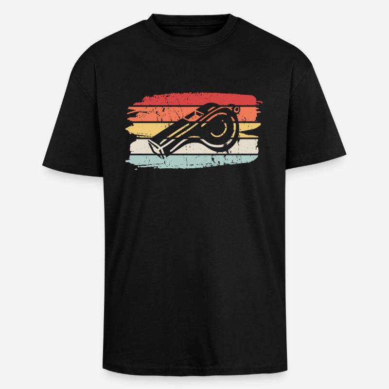 Referee Shiri Whistle Referee Whistle - Unisex Oversized Heavyweight T-shirt - black