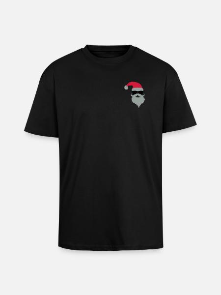 secret_santa2 - Unisex Oversized Heavyweight T-shirt - black