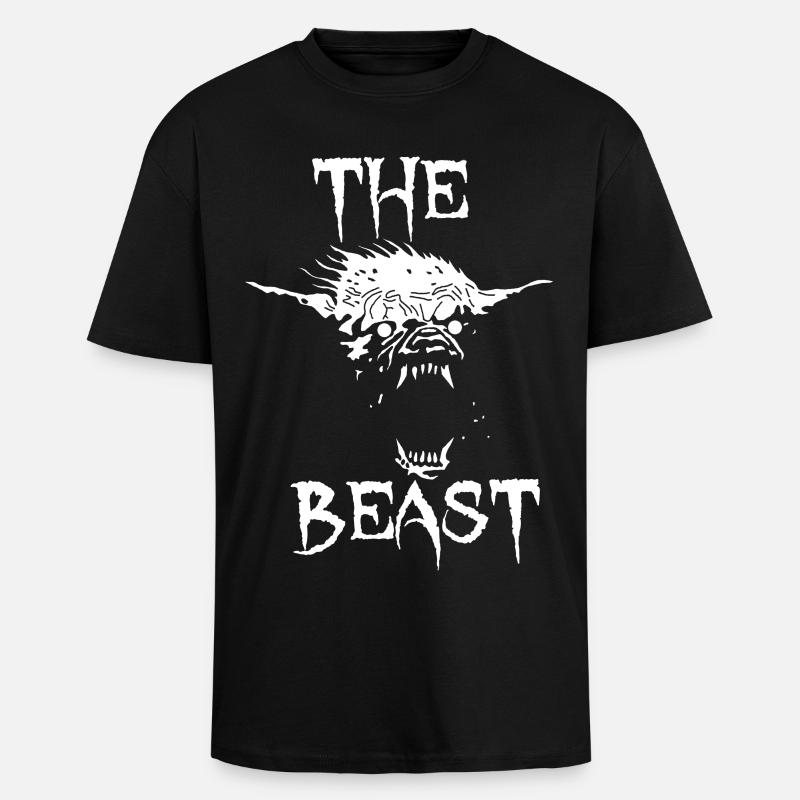 Das Biest - Oversized Heavyweight Unisex T-Shirt - Schwarz