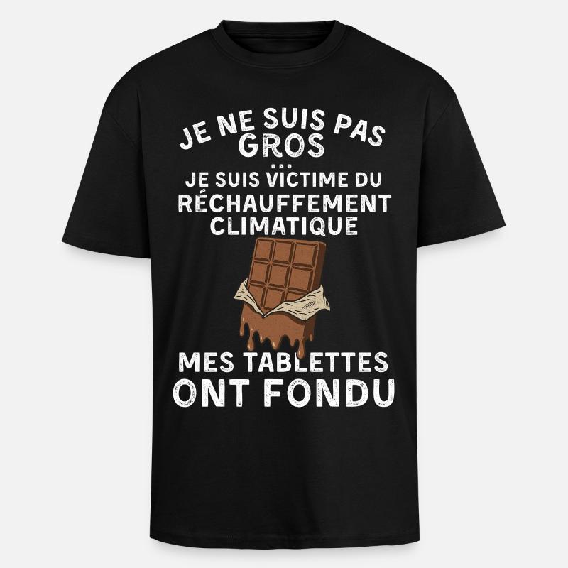 I'm Not Fat - lustige Mann Geschenkidee - Oversized Heavyweight Unisex T-Shirt - Schwarz