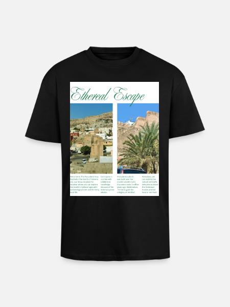 URBEX_PESCADERIA - Unisex Oversized Heavyweight T-shirt - black