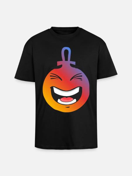Christmas Ball - Unisex Oversized Heavyweight T-shirt - black