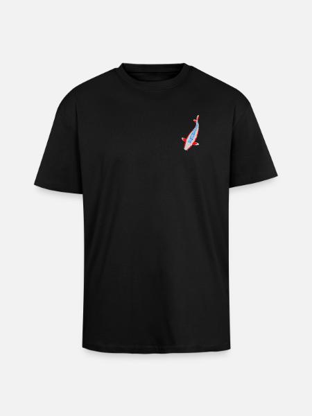 Koi - Nishikigoi - Unisex Oversized Heavyweight T-shirt - black
