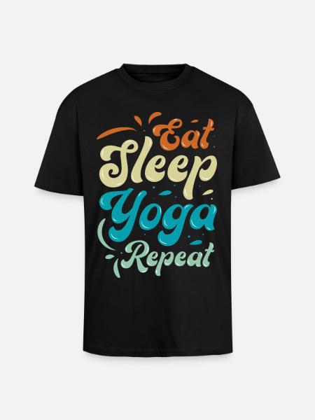 Every yoga lover knows it - Unisex Oversized Heavyweight T-shirt - black