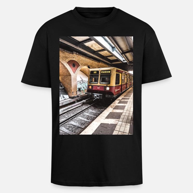Pankow - Oversized Heavyweight Unisex T-Shirt - Schwarz