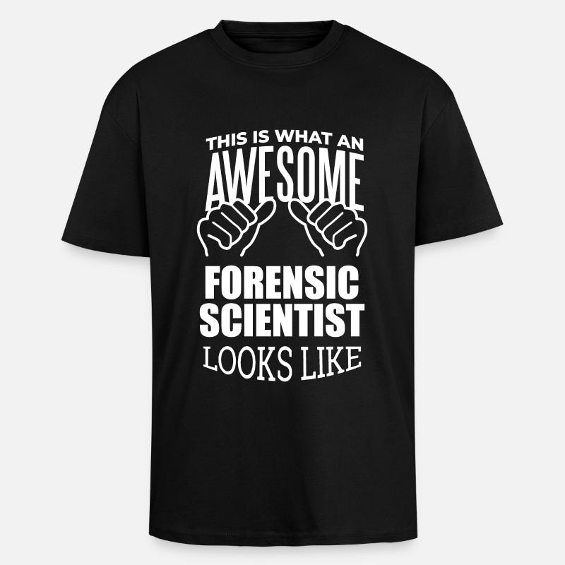 Forensic Science - Unisex Oversized Heavyweight T-shirt - black