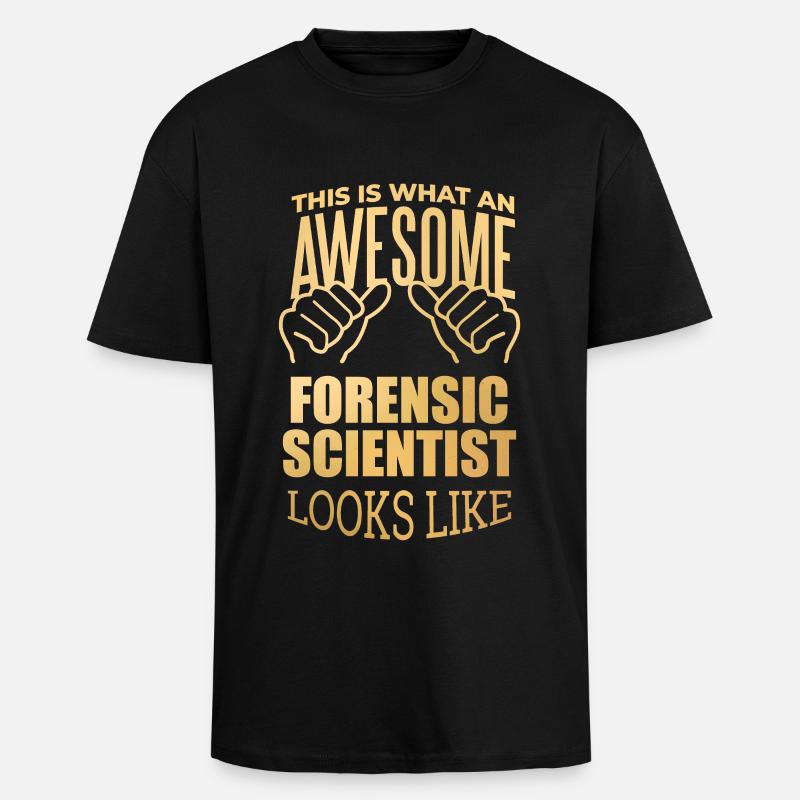 Forensic Science - Unisex Oversized Heavyweight T-shirt - black