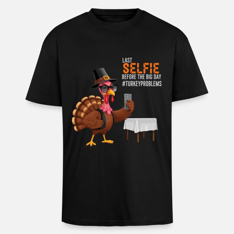 Turkey Problems - Unisex Oversized Heavyweight T-shirt - black