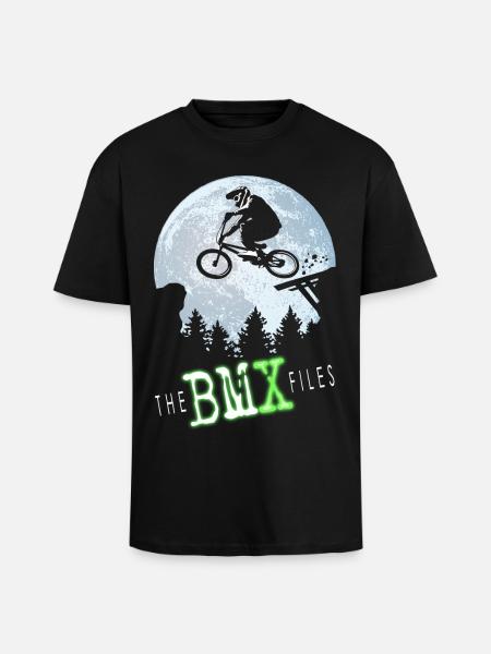 BMX files - Unisex Oversized Heavyweight T-shirt - black
