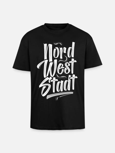 Frankfurt Nordweststadt FFM - Oversized Heavyweight Unisex T-Shirt - Schwarz