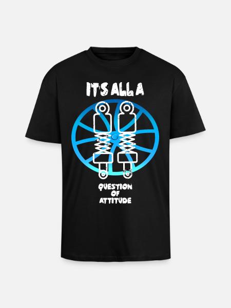 Suspension adjustment - Unisex Oversized Heavyweight T-shirt - black