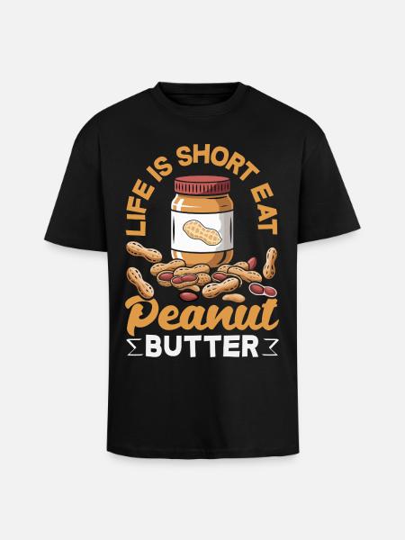 Peanut Butter & Jam Partner Look Design - Unisex Oversized Heavyweight T-shirt - black