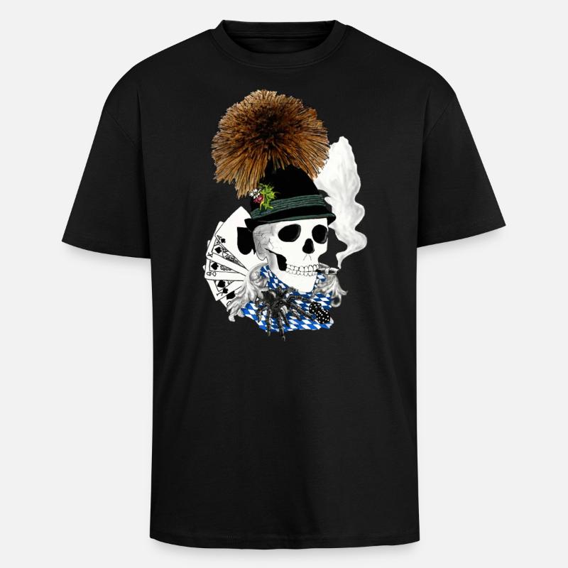 Sepp_Bayern-skull - Oversized Heavyweight Unisex T-Shirt - Schwarz