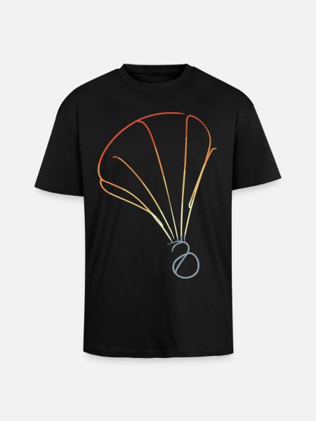 Retro Shuttlecock Sketch - Unisex Oversized Heavyweight T-shirt - black