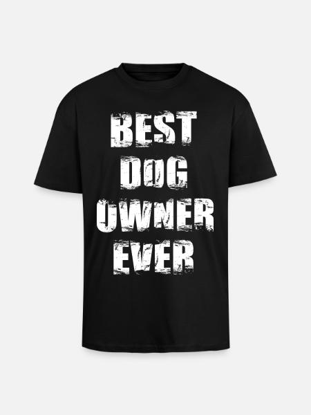 Bester Hundehalter - Oversized Heavyweight Unisex T-Shirt - Schwarz