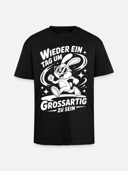 Another day to be great - Unisex Oversized Heavyweight T-shirt - black