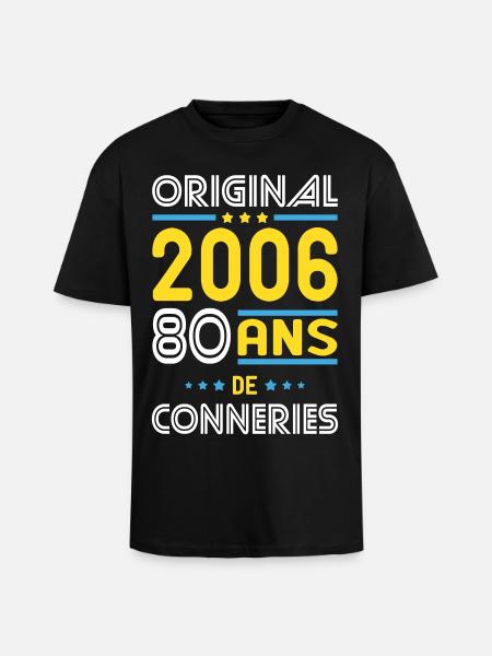 Original – 2006 – 20 Jahre - Oversized Heavyweight Unisex T-Shirt - Schwarz