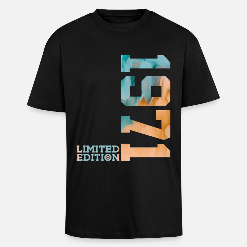 55E ANNIVERSAIRE ÉDITION LIMITÉE 1971 - T-shirt unisexe oversize épais - noir