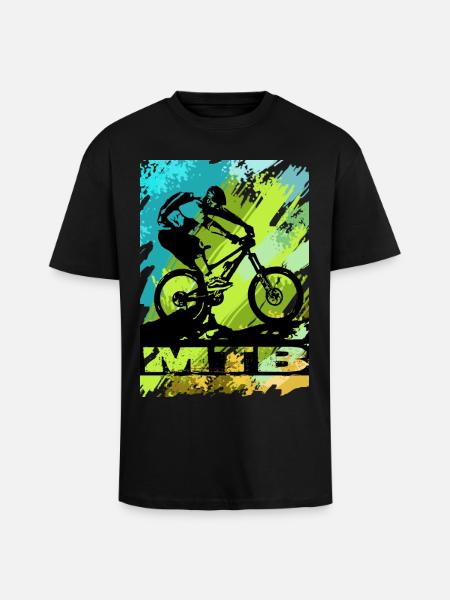 Vélo VTT - T-shirt unisexe oversize épais - noir
