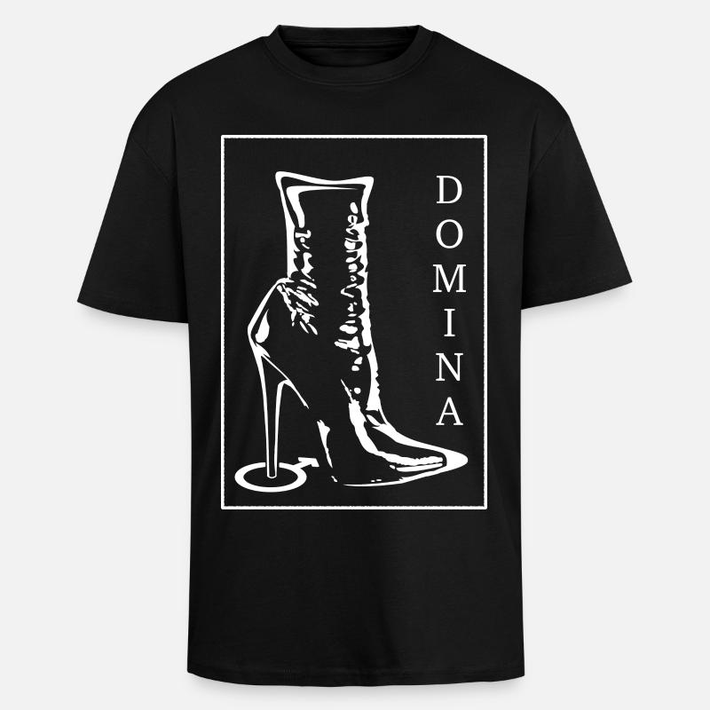 Domina - Oversized Heavyweight Unisex T-Shirt - Schwarz