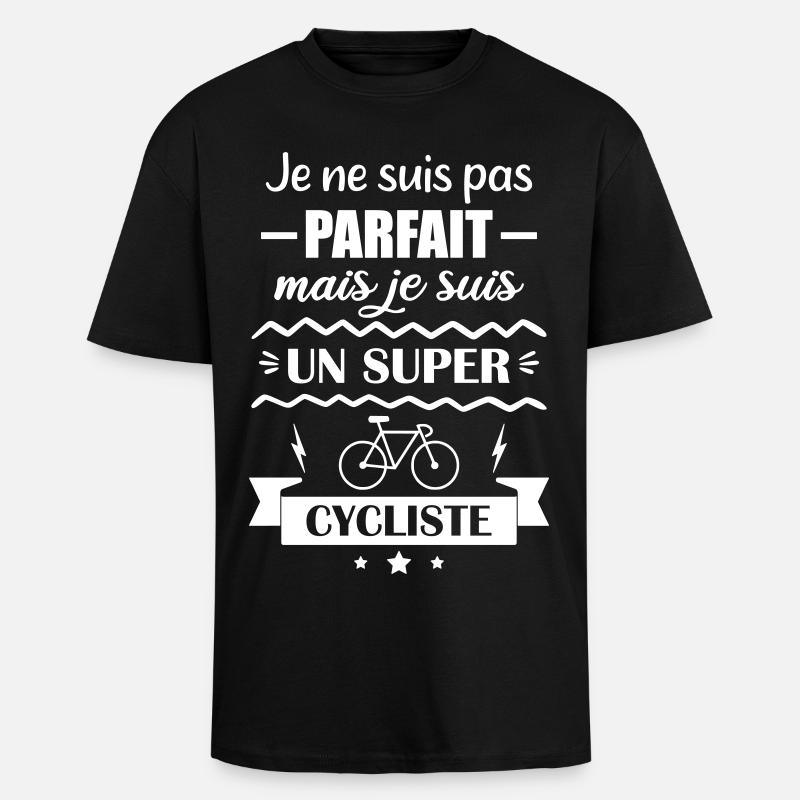 Super-Radfahrer - Oversized Heavyweight Unisex T-Shirt - Schwarz