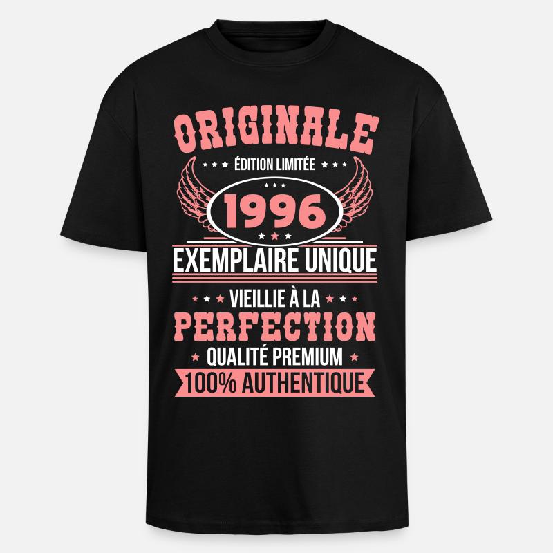 1996 – Unique example – Premium quality - Unisex Oversized Heavyweight T-shirt - black