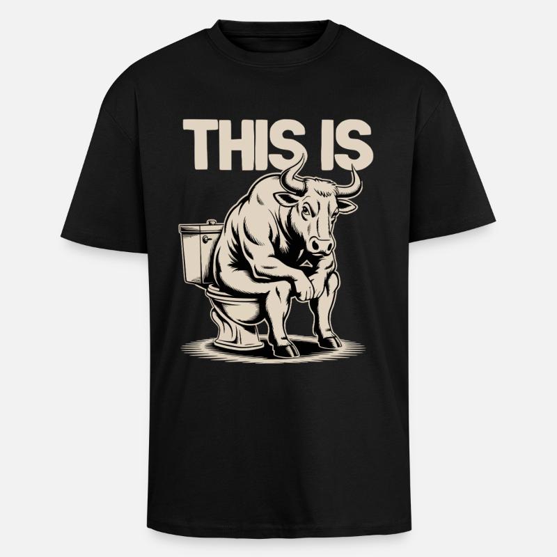 Das ist Blödsinn - Oversized Heavyweight Unisex T-Shirt - Schwarz