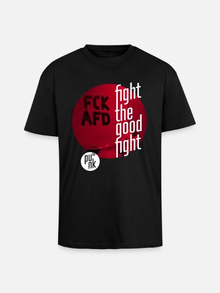 ThinkBick_Fight_the_good_fight_2026_3 - Unisex Oversized Heavyweight T-shirt - black