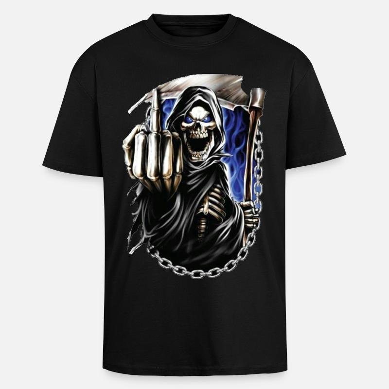 Reaper - Unisex Oversized Heavyweight T-shirt - black