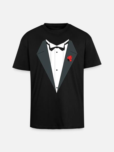 Smoking bryllup dress - Unisex Oversized Heavyweight T-shirt - black
