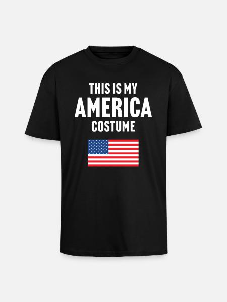 Ce costume de mon Amérique - T-shirt unisexe oversize épais - noir